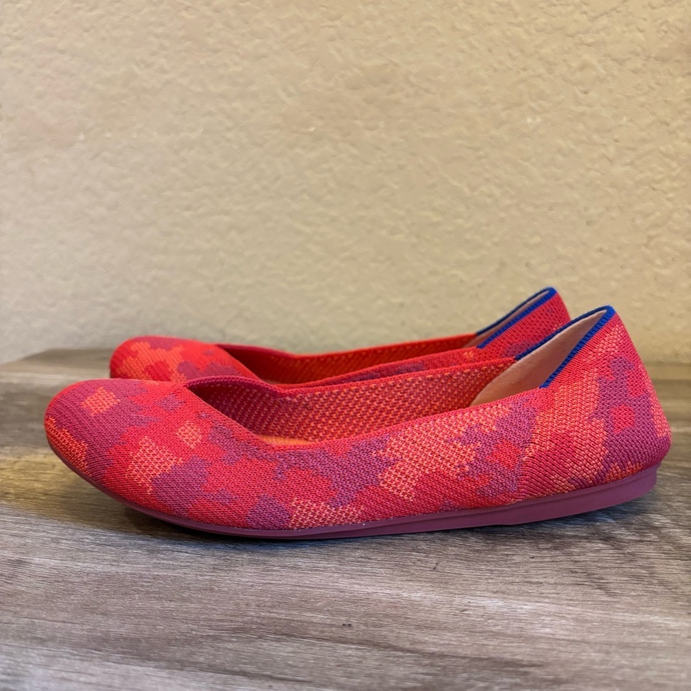 Rothy's The Flat Red Botanicamo Retired Size 6 - Picture 6 of 11